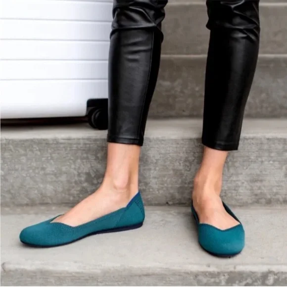 Rothy’s The Flat in Juniper Textured Green | 12 - Picture 2 of 7